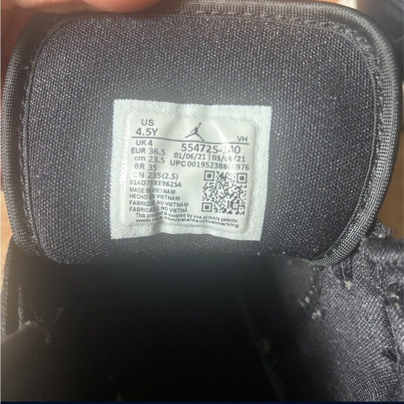 jordan 1 mid white black racer blue (gs) kids - Picture 4 of 4